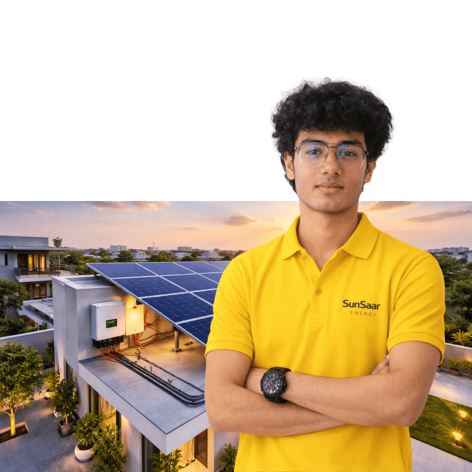 SunSaar Energy rooftop solar installation in Uttar Pradesh